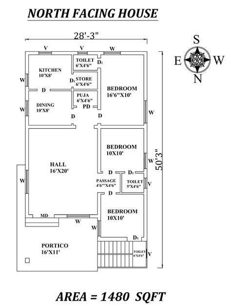 28'x50' Marvelous 3bhk North facing House Plan As Per Vastu Shastra, Autocad DWG and PDF file Details - Cadbull North Face Plan House, 3 Bhk House Plan Indian Vastu, 28×50 House Plan, North Facing House Plans Vastu 2bhk, North Facing 3bhk House Plan, 25×50 House Plan North Facing, North Face House Plan Vastu, 30x50 House Plans North Facing, 30x40 House Plans North Facing