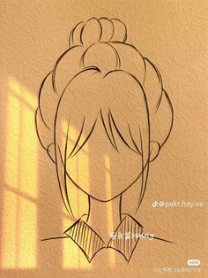 Some Easy Sketches, Beautiful Cute Drawing, Pencils Drawings Easy, Cute Ideas For Drawing Easy, Art Drawings With Color, Cute Hairstyles For Drawing, Art Easy Drawing Ideas, How To Draw Bangs Hairstyles, Art Easy Drawing Sketches