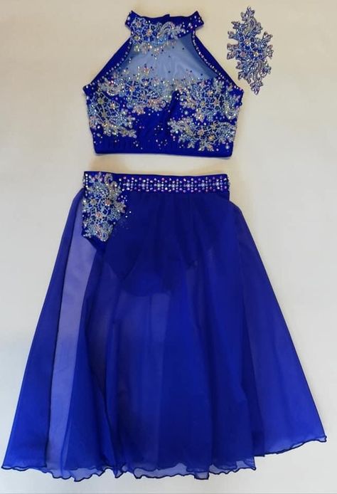 Royal blue two piece lyrical costume Blue Dance Costumes Contemporary, Royal Blue Lyrical Dance Costumes, Royal Blue Dance Costumes, Lyrical Costumes Solo, Blue Lyrical Dance Costumes, Blue Dance Costumes, Blue Lyrical Costume, Lyrical Dance Costumes Solo, Lyrical Dress