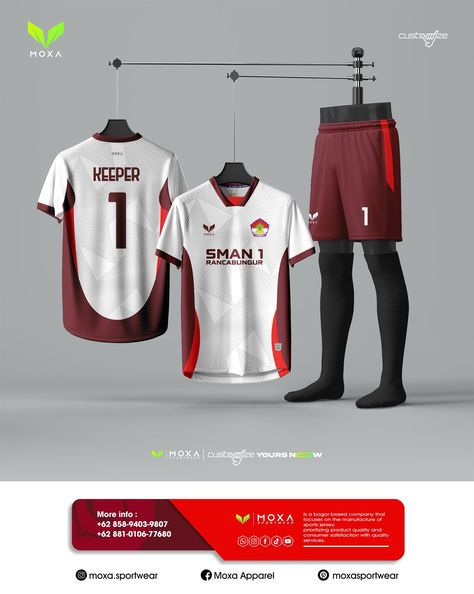 Design archives from Team name : SMAN 1 RANCABUNGUR Print type : FULLPRINT Material type : Dry-FIT Milano Do you need a custom design ? Click Link in bio #jersey #mockup #mockupjersey #coreldraw #apparel #jerseymurah #jerseyfutsal #jerseybandung #jerseyfootball #design #designjersey #jasadesign #adidas #adidasjersey #nike #nikejersey #nikefootball #difusainaja #togetherisstrength #fusa #fusain #fusaapparel #fusaapparelcatalog #jerseybogor #bogorpisan #freelance Volleyball Jersey Design Ideas T Shirts, Sport Shirt Design Ideas, Jersey Design Football, Jersey Volleyball, Football Jersey Design, Basketball Jersey Outfit, Jersey Mockup, Football Shirt Designs, Sports Fonts