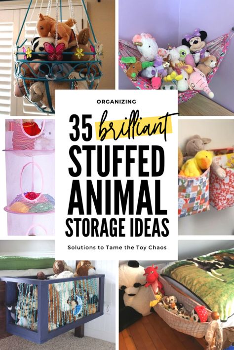 Diy Stuffed Animal Storage, Animal Storage Ideas, Stuffed Animal Storage Ideas, Stuffed Animal Displays, Diy Stuffed Animal, Storing Stuffed Animals, Stuffed Animal Holder, Stuffed Animal Hammock, Soft Toy Storage