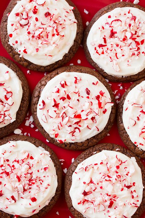 Peppermint Brownie Cookies, Peppermint Brownie, Christmas Abbott, Best Christmas Cookie Recipe, Peppermint Brownies, Cookies From Scratch, Delicious Christmas Cookies, Easy Christmas Cookie Recipes, Christmas Baking Recipes