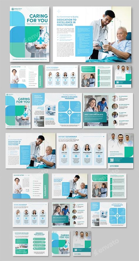 Medical Brochure Template, Print Templates | GraphicRiver Medical Layout Design, Healthcare Graphic Design, Health Brochure Design, Medical Brochure Design, Medical Infographic, Medical Template, Medical Brochure, Catalogue Design, Medical Health Care