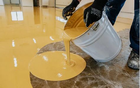 Garage Floor Paint, Garage Floor Coatings, Painted Concrete Floors, Basement Layout, Epoxy Paint, Basement Windows, Industrial Flooring, Cement Floor, Basement Flooring