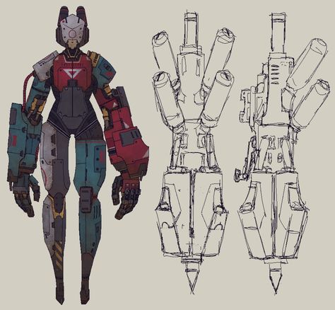 Home / X Four Armed Robot, Mechanical Robot Design, Scrap Robot Concept Art, Humanoid Robot Concept Art, Robot Reference, Robot Designs, Mecha Art, Robot Design Sketch, Mech Design