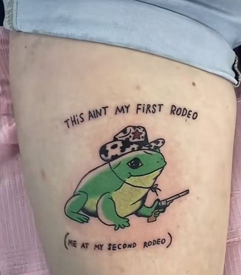 Dumbest Tattoos, Frog Tattoo, Frog Tattoos, Cute Little Tattoos, Weird Tattoos, Funny Tattoos, Little Tattoos, Simplistic Tattoos, Tattoo Design Drawings