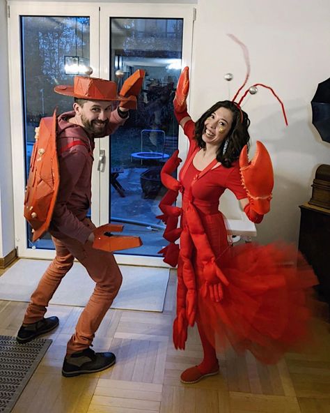 Shrimp Costume, Halloween Work Party, Crab Costume, Lobster Costume, Costume Box, Sea Costume, Peter And The Starcatcher, Rock Lobster, 20th Birthday Party