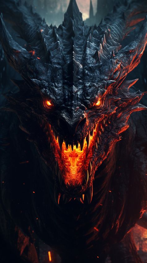 🤑SALE🤑 METAL POSTER WALL-ART - Over 500 SOLD OUT 🤑 Intense scary dragon. This mythical creature adds a touch of fantasy and majesty to your collection. Perfect for fans of dragons. Scary Dragon, Fantasy Dragon Art, Mythical Dragons, Dragon Artwork Fantasy, Cool Dragons, Beautiful Dragon, Dragon Toys, Fantasy Beasts, 다크 판타지