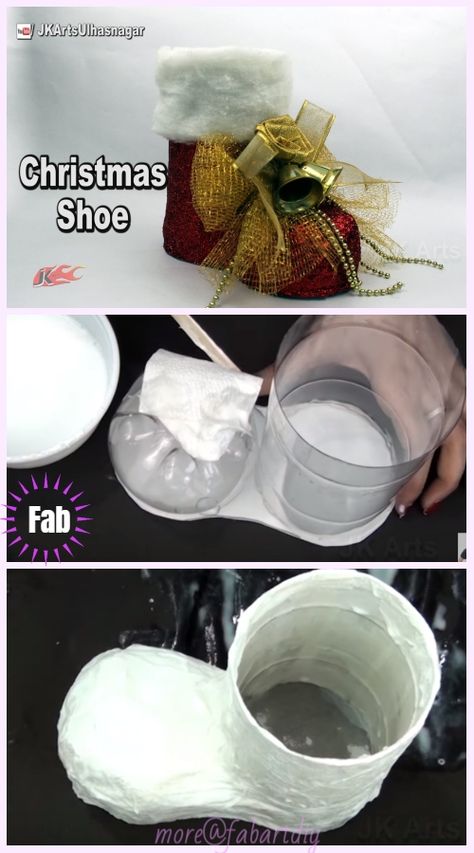 Plastic Bottle Crafts Diy, Diy Plastic Bottle, Wreath Candy, Christmas Boots, Diy Santa, Candy Land Christmas Decorations Outdoor, Santa Boots, Christmas Float, Christmas Float Ideas