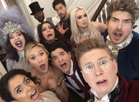 Yaaaaaas escape the night season 2 cast Escape The Night Season 2, Colleen Ballinger, Tana Mongeau, Caspar Lee, Escape The Night, Ricky Dillon, Liza Koshy, Vlog Squad, Joey Graceffa