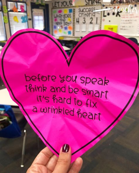 Wrinkled Heart, Kindness Lessons, Friendship Lessons, School Counseling Activities, Friendship Activities, Kindness Projects, Kindness Challenge, Kindness Activities, Counseling Lessons