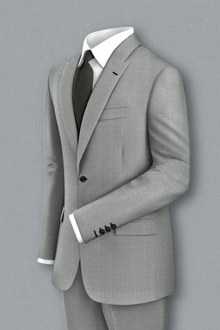 This "very" light grey is the perfect summer suit. Play it up with the lighter hues of purple and pink for the ultimate summer business look. Also perfect for destination weddings for those that need something light, but can't stand linen. Big Men Suits, Men Suits Modern, Men Suits Prom, Nice Suits, Men Suits Wedding, Light Grey Suits, Beige Suits, Look Formal, Mens Attire