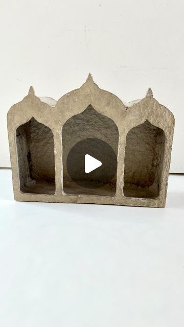 Marion Westerman on Instagram: "Making a paper mache shrine in a nut shell. A new design, new mold. A great opportunity to show you a little bit more of the process. It’s never just making a shrine. There’s always a lot more. This reel might give you a nice idea of what it takes to make a paper mache shrine… and where not talking about the sanding, painting or varnishing!   #workingprogress #papiermache #shrine #papermache #paperpulpmaking #altardecor #howitsmade #paperpulp #papermacheart #altar #walldecor #sustainabledesign #wallaltar #dailyinspiration #artadventures #altardecor #artistlife  #handmadeisbetter #madeitmyself #altardecor" Paper Mache Shrine Diy, Paper Mache Trinket Shelf, Shrine Box Ideas, Paper Mache Shrine, Shrines And Altars Ideas, Pagan Shrine, Diy Shrine, Matchbox Shrine, Diy Altar