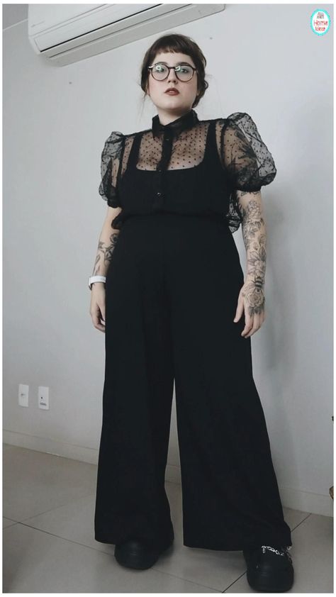 Modern Gothic Fashion Plus Size, Edgy Office Outfit Midsize, Pear Shaped Outfits Goth, Proffesional Goth Outfits, Plus Size Goth Office Fashion, Teacher Outfit Inspo Plus Size, Goth Professional Outfits Plus Size, Plus Size Gothic Fashion Casual, Plus Size Alt Fashion Work