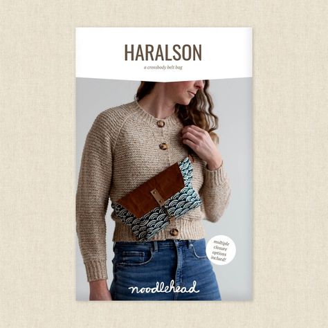 Haralson Belt Bag Sewing Pattern by Noodlehead | Hawthorne Supply Co Haralson Belt Bag, Bag Sewing Pattern, Bag Sewing, Indie Sewing Patterns, Bag Patterns To Sew, Modern Fabric, Creative Life, Fabric By The Yard, Belt Bag