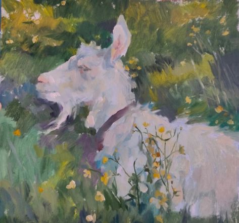 oil paint Oil Painting Widget, Painting Widget, Oil Painting Ideas, Painting Inspo, Goats, Oil Painting, Paint, Quick Saves, Art