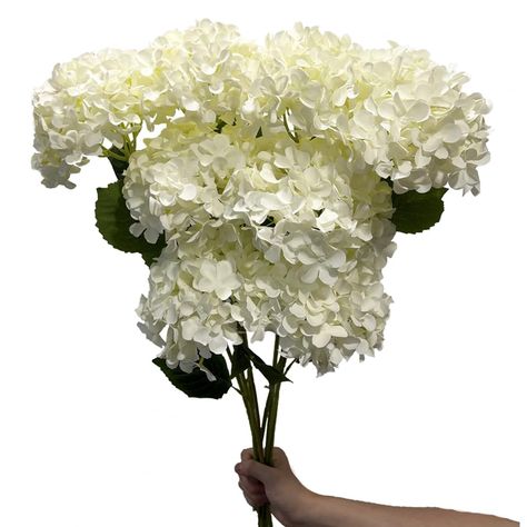 PRICES MAY VARY. Size:Fake Hydrangea height : 27.55 inches / 70cm, flower head 7.87 inches / 20 cm in diameter.This realistic faux Hydrangea can match roses, pompom mummy flowers, baby breath. Material: Hydrangea artificial flower are made of Silk, same as the real flower and stems are made of steel wire inside and plastic outside. Hydrangea bouquet Flower Arrangements:wedding decorations, bridal bouquets for wedding, boutonnieres, baby shower, home décor for living room or kitchen décor, amaran Hydrangea Bouquets, Wedding Boutonnieres, Table Centerpieces For Home, Fake Hydrangeas, Centerpieces Diy, Faux Hydrangea, Hydrangea Bouquet, Silk Hydrangeas, Baby Breath