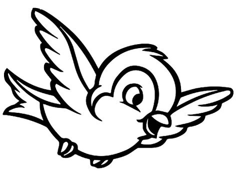 Bird Coloring, Cartoon Bird, Easy Bird, Space Coloring Pages, Black And White Birds, Bird Clipart, Dragon Coloring Page, Cartoon Birds, Detailed Coloring Pages