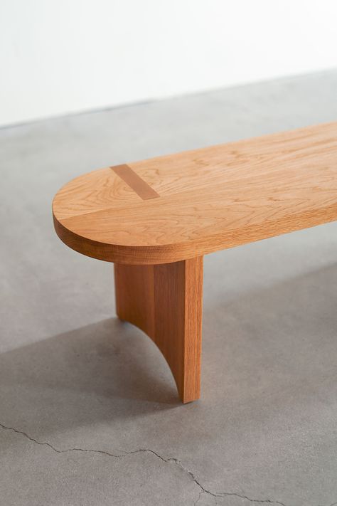 Simple Wood Furniture Design, Minimalist Wooden Furniture, Dining Table Benches, Bench Wood Design, Bench Design Interior, Japanese Bench, Plywood Bench, Minimalist Bench, Ash Wood Furniture