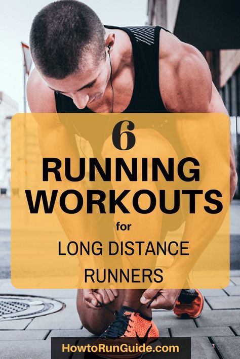 6 Running Workouts for Long Distance Runners that will increase your endurance and speed. #running #runningtips #workouts Exercises For Runners, Strength Training Exercises, Runners Workout, Increase Speed, Strength Training For Runners, Speed Workout, Half Marathon Training Plan, Long Distance Runner, Distance Runner