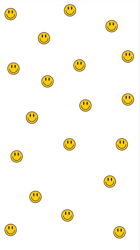 Smiley Pattern, Smiley Face Wallpaper, Smile Illustration, Face Wallpaper, Screen Savers Wallpapers, Cute Simple Wallpapers, Phone Wallpaper Patterns, Phone Wallpaper Design, Smiley Faces