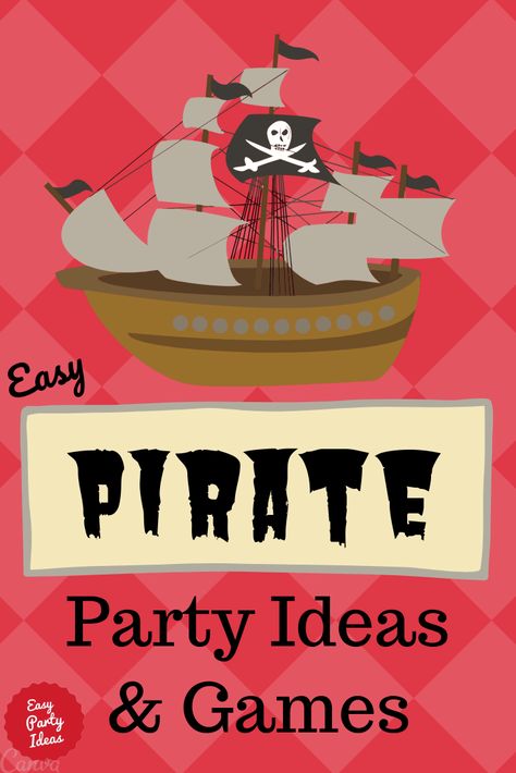 Pirate Birthday Games, Pirate Games For Kids, Kid Party Ideas, Pirate Party Ideas, Pirate Party Games, Kids Pirate Party, Island Birthday, Pirate Party Decorations, Easy Party Ideas