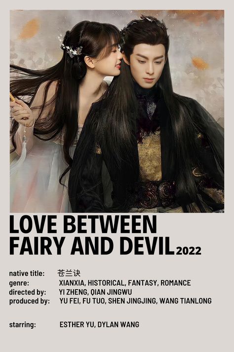 Love Between Fairy And Devil, Chinese Historical Drama, Korean Drama Series, Film Posters Minimalist, Korean Drama Tv, Drama Ideas, Drama Tv Shows, Korean Drama List, Film Posters Vintage