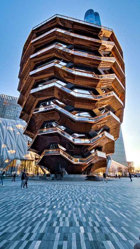 Vessel Hudson Yards, New York Hudson Yards, New York The Vessel, New York Vessel, Honeycomb Architecture, The Vessel New York, Ny Architecture, Hudson Yards Nyc, New York Sightseeing