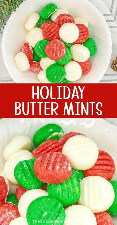 These old-fashioned cream cheese mints are a nostalgic Christmas candy recipe made with just 5 simple ingredients! This classic recipe with a fun holiday twist will be a favorite on your holiday dessert table! Try this recipe today! Christmas Cream Cheese, Cream Cheese Mints Recipe, Old Fashioned Christmas Candy, Classic Christmas Recipes, Vintage Christmas Candy, Christmas Cream, Christmas Potluck, Yummy Candy, Christmas Candy Homemade