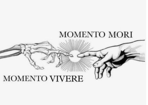 Memento Tattoo Vivere, Morior Invictus Tattoo, Memento Mori Tattoo Design, Memento Mori Memento Vivere Tattoo, Philosophical Tattoos, Memento Vivere Tattoo, Memento Tattoo, Veni Vidi Vici Tattoo, Memento Mori Tattoo