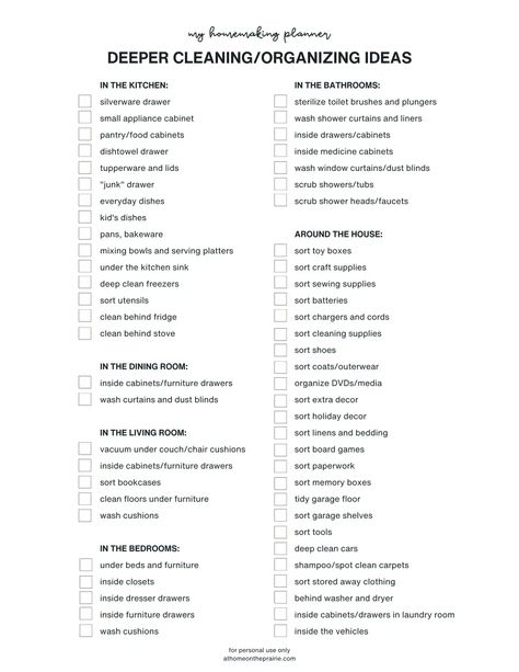 Deep Cleaning Checklist.pdf House Deep Cleaning List, Cleaning Essentials List, Bedroom Deep Cleaning Checklist, Basic Cleaning Checklist, Kitchen Deep Cleaning Checklist, Deep Cleaning Lists, Deep Cleaning House Checklist, Bathroom Cleaning Checklist, Housekeeper Checklist