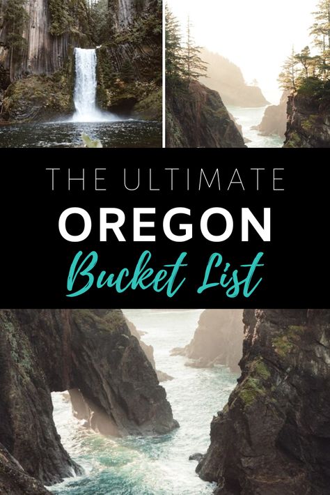 Oregon Bucket List: 34 Incredible places you must see at least once in your lifetime.   #oregon #bestplaces #destinations #usa #roadtrip Oregon Bucket List, Oregon Coast Roadtrip, Things To Do In Oregon, Unique Landscapes, Hillsboro Oregon, Visit Oregon, Pacific Northwest Travel, Oregon Hikes, Oregon Vacation