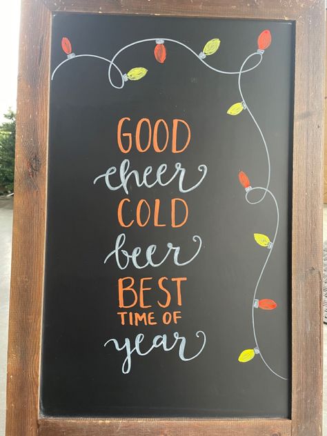 #brewery #beer #chalkboard #signs Funny Beer Chalkboard Sign, Beer Signs Chalkboard, Beer List Chalkboard, Brewery Christmas Decorations, Brewery Chalkboard Ideas, Special Board Restaurant Signs, Happy Hour Chalkboard Signs, Brewery Chalkboard, Funny Bar Signs Chalkboards