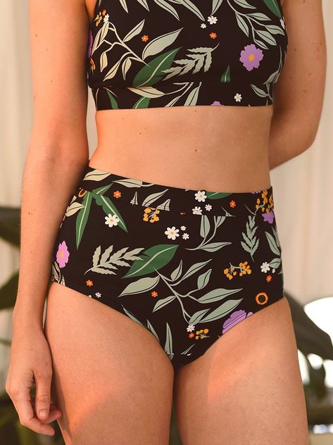 Bas de bikini Tropical taille haute Plus Size High Waisted Bikinis, Cheap Bathing Suits, High Waisted Swimsuit Bottoms, China Photo, Bathing Suits One Piece, High Waisted Bathing Suits, Fun Clothes, Swimsuit Design, Cute Bathing Suits