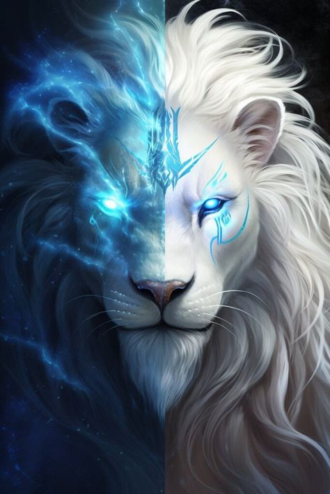 Fantasy Lion Art, Goddess Of Animals, White Lion Images, Lion Pics, Lion Aesthetic, Mythical Lion, Lion Goddess, Black Panther Superhero, Lions Art