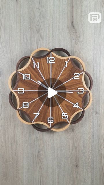 How To Make Wall Clock, Wooden Wall Clock, Wooden Clock, Wooden Wall, Wooden Walls, Epoxy Resin, Wall Clock, Ash, Walnut