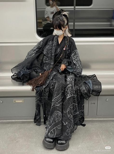 Night Cafe, Image Swag, Dream Style, Japanese Outfits, Grunge Style, Dark Fashion, Edgy Outfits, Asian Style, Korean Outfits