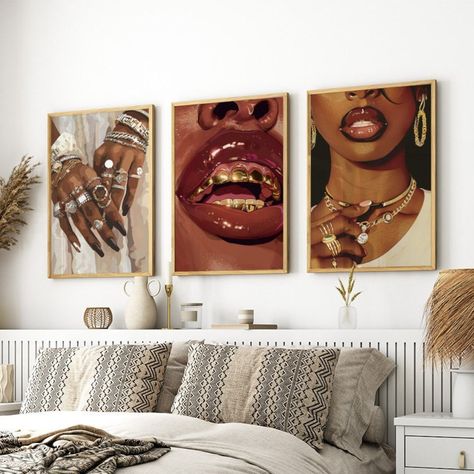 This Wall Hangings item by Skyvinity8 has 167 favorites from Etsy shoppers. Ships from Jacksonville, FL. Listed on Jul 27, 2024 Self Portraits In Bedroom, Black Culture Decor, Bedroom Decor Ideas Black Women, Black Women Brown Aesthetic, Black Art Room Decor, Black Woman Room Decor, Black Women Interior Designers, Wall Art Black Women, Black And Brown Apartment Aesthetic