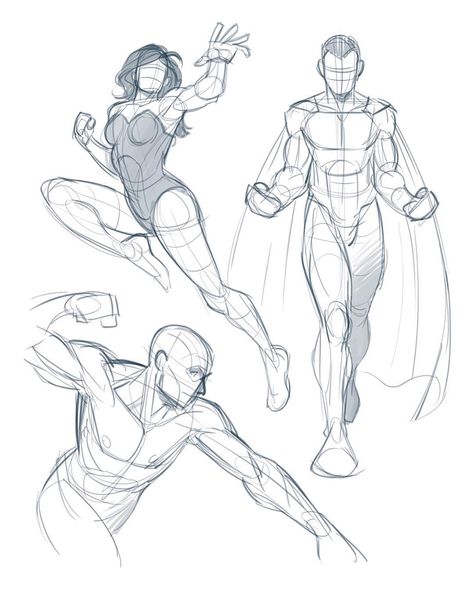 A few rough and loose morning warm up sketches for today.  I’ll admit, the last few days I’ve been a bit off my drawing game, due to stress… Male Superhero, Pose Drawing Reference, Drawing Superheroes, Comic Book Drawing, Sketch Poses, Human Figure Drawing, Body Reference Drawing, Figure Sketching, Comic Drawing