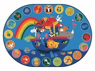 Carpets For Kids, Classroom Rug, Church Nursery, Noah S Ark, Animal Rug, Oval Rugs, Alphabet For Kids, Circle Time, Noahs Ark