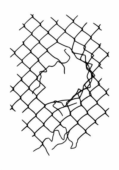 Revolution Drawing Ideas, Chains Illustration Art, Wire Mesh Fence, Knee Tattoo, Tattoo Art Drawings, Chain Link Fence, Tattoo Flash Art, Barbed Wire, Tattoo Design Drawings