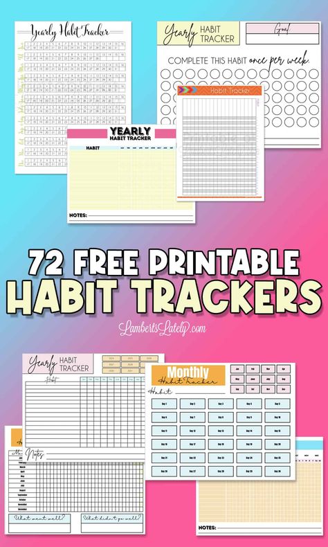 Check out this set of 72 free daily, weekly, and monthly habit tracker printables. These editable pdf format files have a fun, colorful design and help you track habits with ease. Gym Journal Ideas, Weekly Dinner Planner Printable Free, Workouts Planner, Planner Stickers Printable Free, Stickers Printable Free, Gym Journal, Habit Tracker Printable Monthly, Study Planner Printable Free, Planner Ideas Weekly