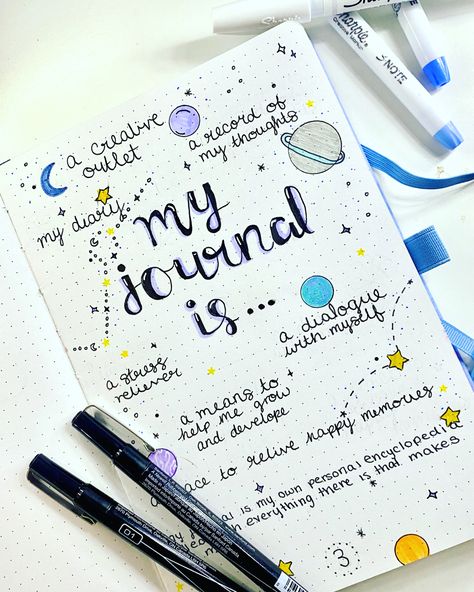 Dairy Planner Ideas 2024, Journal Ideas Goals Page, Space Aesthetic Journal, Aesthetic Journaling Ideas Writing, 1st Page Of Journal Ideas Aesthetic, About Me Bullet Journal Ideas Aesthetic, Space Journal Ideas, Dairy Ideas Notebook Personal, About Me Bullet Journal Aesthetic