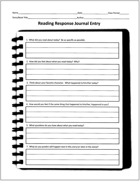 Daily Reading Response Journal Reading Reflection Journal, Reader Response Journals, Reading Techniques, Free Graphic Organizers, Reading Response Journals, Story Maps, Reading Analysis, Log Ideas, Read To Self