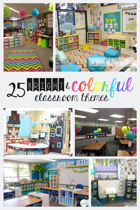 25 Bright and Colorful Classroom Themes to Create a Warm and Inviting Environment K4 Classroom Themes, Class Themes For Kindergarten, Early Childhood Classroom Themes, Pre K Classroom Decor Themes, Kindergarten Classroom Color Schemes, Kindergarten Classroom Decoration Ideas, Elementary Themes For The Year, Primary Color Classroom Decor, Cricut Classroom Ideas Preschool