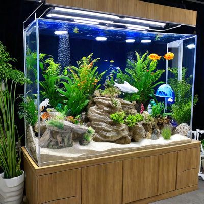 The fish tank water tank decorative cave features a unique design style that adds an eye-catching touch to your aquarium. Tucker Murphy Pet™ | Tucker Murphy Pet™ Rock Aquarium Decorations Cave | Wayfair Beautiful Fish Tanks, Diy Aquarium Decor, Rock Aquarium, Unique Fish Tanks, Aqua Scaping, Diy Aquarium, Betta Fish Tank, Tanked Aquariums, Aquarium Decor