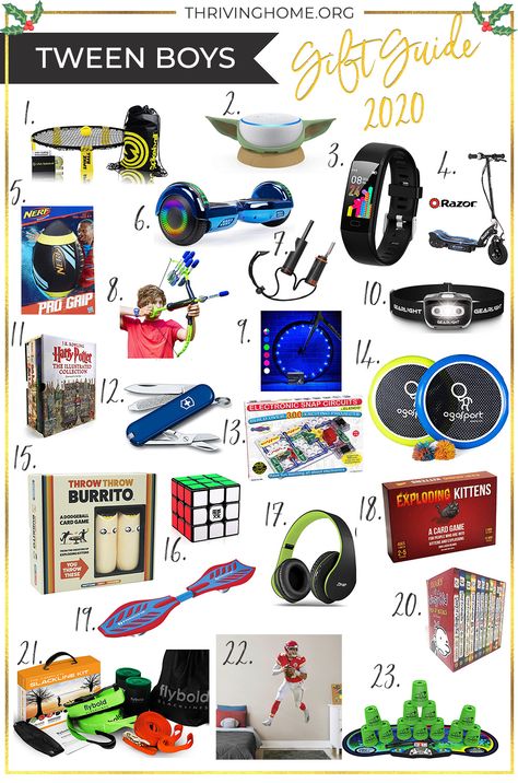 The Ultimate 2020 Gift Guide for Tween Boys (Ages 9-12) Birthday Ideas For 8 Year Boy, Christmas Gift Ideas For Boys 10-12, Little Boy Gifts, Outdoor Toys For Boys 8-10, Toys For 8 Year Boy, Gift Ideas For 10 Year Boy, Gift Ideas For 8 Year Boy, Gifts For Boys 10-12, Gifts For 12 Year Boy