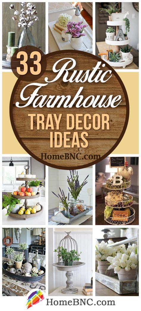 Farmhouse Tray Decor, Tray Decor Ideas, Interior Simple, Farmhouse Tray, Best Farmhouse, Tray Ideas, Nest Design, Rustic Farmhouse Style, Diy Farmhouse Decor