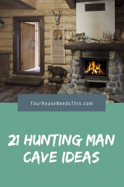 21 Hunting Man Cave Ideas. Today we show you some amazing inspirations and ideas on how to decor your basement and man cave area. #house #homediy #home #decor #decorideas #housedecor #basement #mancave Hunting Cabin Decorating Ideas, Hunting Man Cave Ideas, Duck Hunting Man Cave, Man Cave Shed Ideas, Hunting Cabin Interior, Basement Mancave, Hunting Man Cave Decor, Hunting Room Design, Hunting Room Ideas