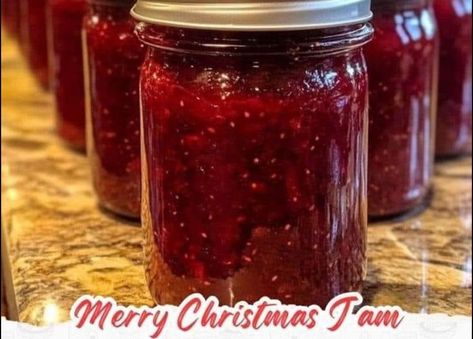 Razzleberry Jam, Merry Christmas Jam, Merry Christmas Jam Recipe, Jams And Jelly Recipes Christmas Gifts, Christmas Jam Recipes, Spiced Christmas Jam No Pectin, High Bush Cranberry Jelly, Lord Byron’s Spiced Christmas Jam, Christmas Jam